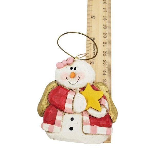 Eddie Walker Midwest of Cannon Falls Snowman Angel‎ Christmas Ornament Star - Picture 5 of 6